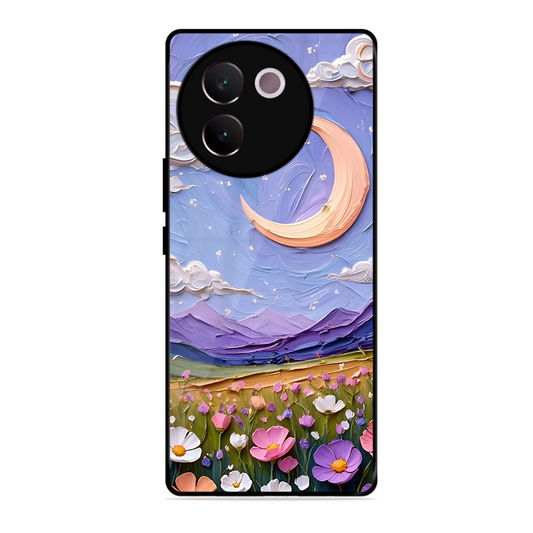 Beauty In Floral Printed Protective Phone Cover forVivo V30E 5G