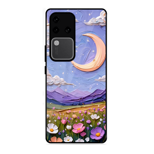 Beauty In Floral Printed Protective Phone Cover forVivo V30 Pro 5G
