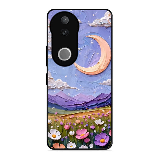 Beauty In Floral Printed Protective Phone Cover forVivo V50 5G