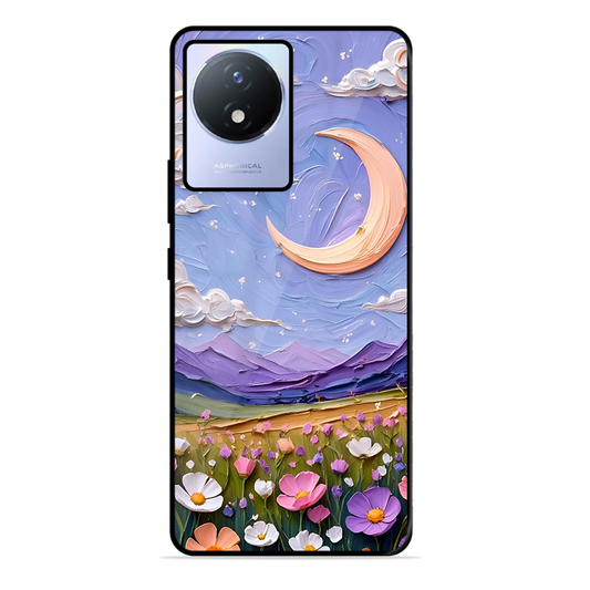 Beauty In Floral Printed Protective Phone Cover forVivo Y02