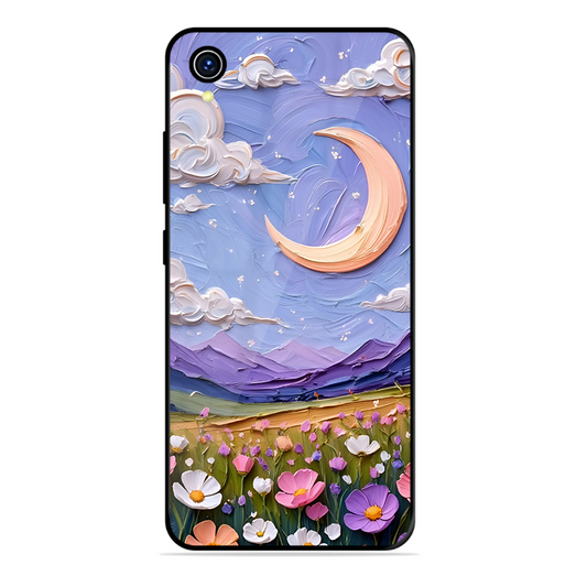 Beauty In Floral Printed Protective Phone Cover forVivo Y1S