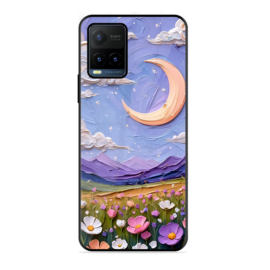Beauty In Floral Printed Protective Phone Cover forVivo Y21T