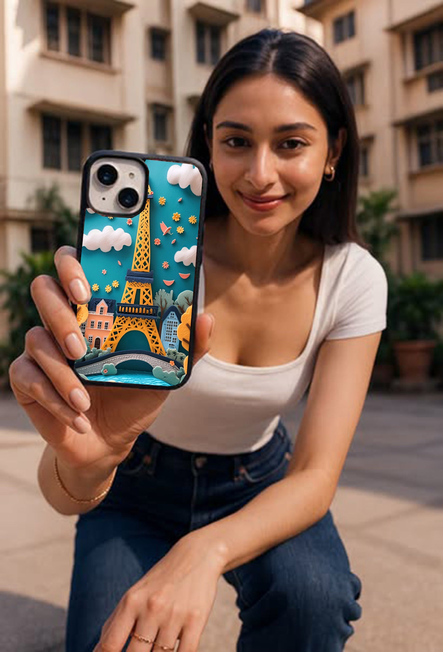 Eiffel Tower Printed Protective case