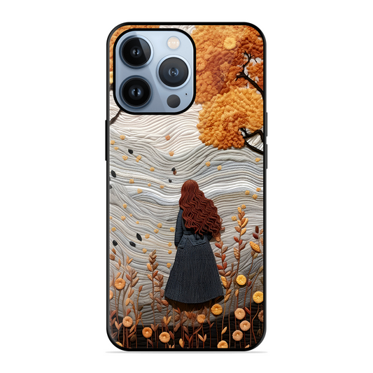 Girly Printed Protective Phone Cover for iPhone 13 Pro