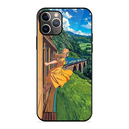 Flying Girl Printed Protective Phone Cover for iPhone 11 Pro Max