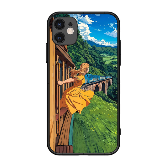 Flying Girl Printed Protective Phone Cover for iPhone 11