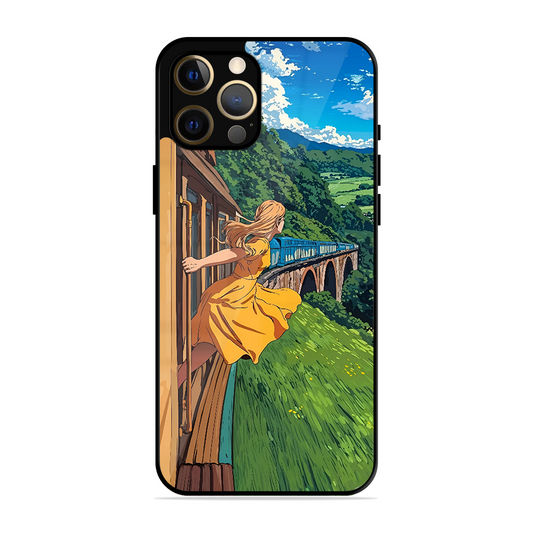 Flying Girl Printed Protective Phone Cover for iPhone 12 Pro Max
