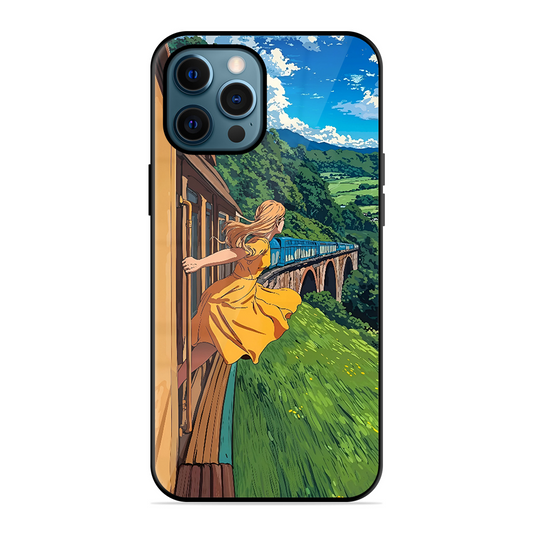 Flying Girl Printed Protective Phone Cover for iPhone 12 Pro