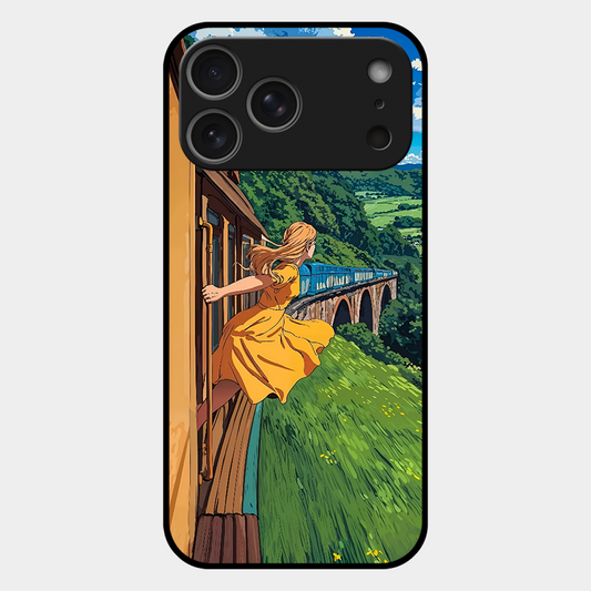 Flying Girl Printed Protective Phone Cover for iPhone 17 Pro Max