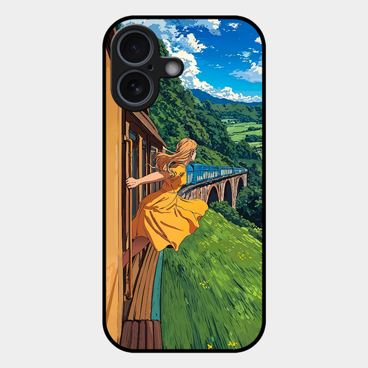 Flying Girl Printed Protective Phone Cover for iPhone 17