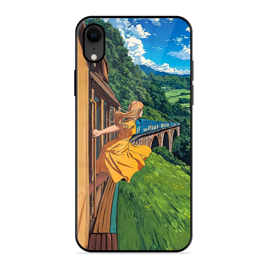 Flying Girl Printed Protective Phone Cover for iPhone XR