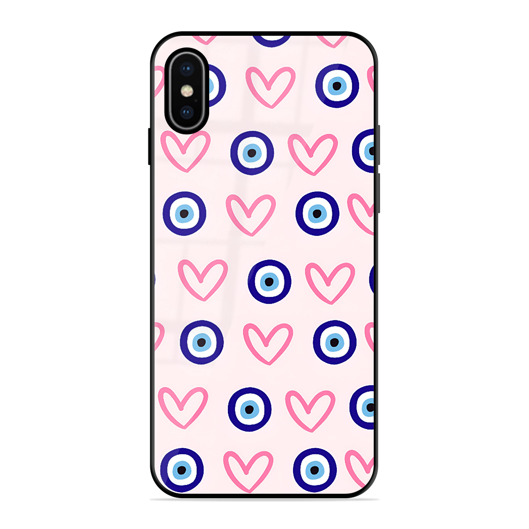 Evil Heart Printed Protective Phone Cover for iPhone X
