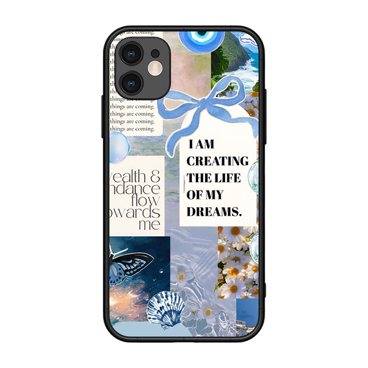 Aesthetic Blue Design Printed Protective Phone Cover for iPhone 11