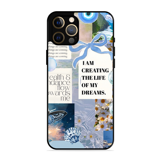 Aesthetic Blue Design Printed Protective Phone Cover for iPhone 12 Pro Max
