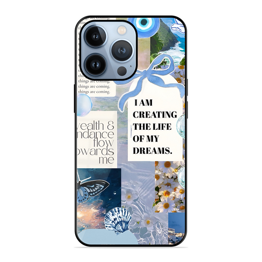 Aesthetic Blue Design Printed Protective Phone Cover for iPhone 13 Pro Max