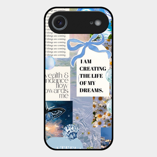 Aesthetic Blue Design Printed Protective Phone Cover for iPhone Air