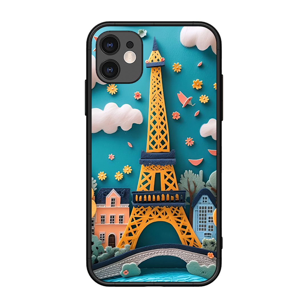 Eiffel Tower Printed Protective Phone Cover for iPhone 11