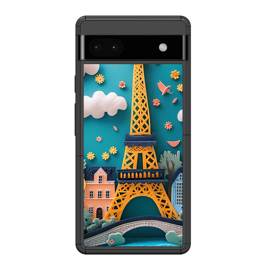 Eiffel Tower Printed Protective Phone Cover forGoogle Pixel 6A