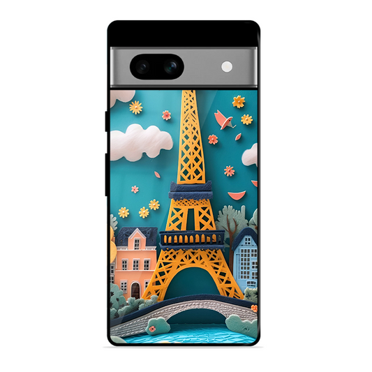 Eiffel Tower Printed Protective Phone Cover forGoogle Pixel 7A