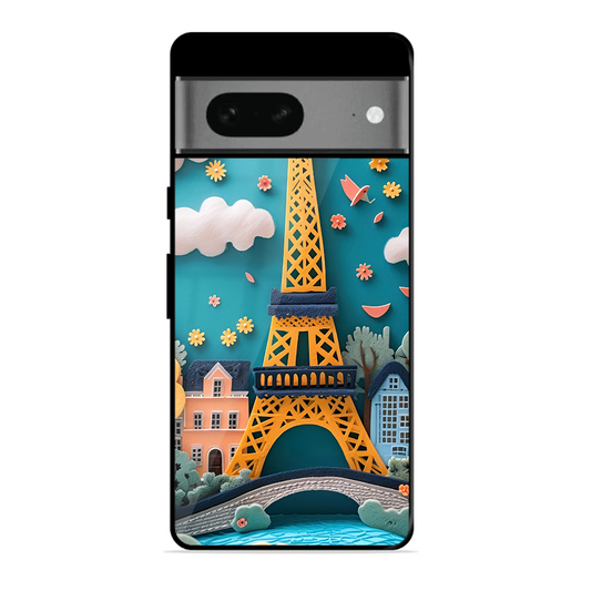 Eiffel Tower Printed Protective Phone Cover forGoogle Pixel 7