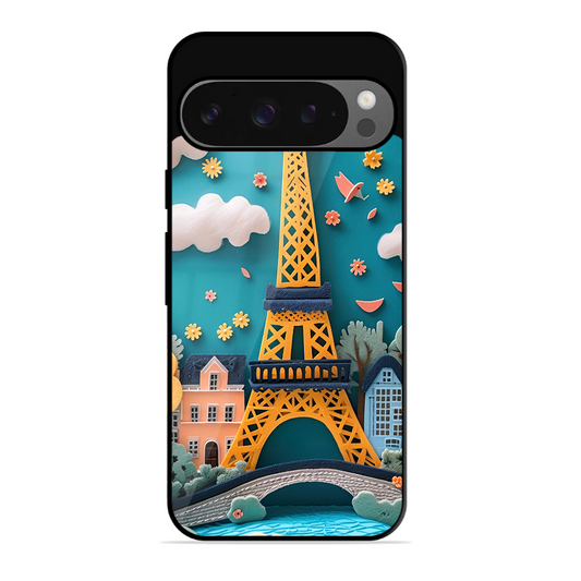 Eiffel Tower Printed Protective Phone Cover forGoogle Pixel 9 Pro Xl