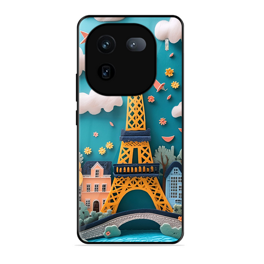 Eiffel Tower Printed Protective Phone Cover forIqoo 12 5G