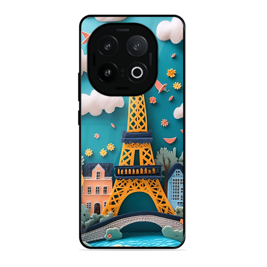 Eiffel Tower Printed Protective Phone Cover forIqoo 13 5G