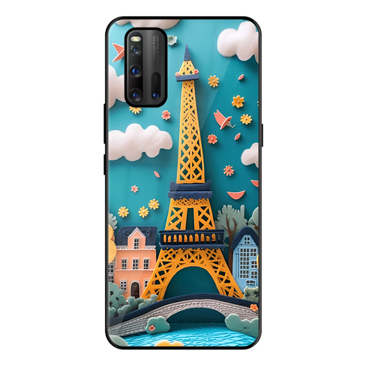 Eiffel Tower Printed Protective Phone Cover forIqoo 3