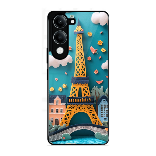 Eiffel Tower Printed Protective Phone Cover forIqoo Z10 Lite 5G