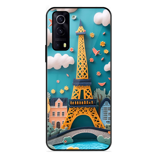 Eiffel Tower Printed Protective Phone Cover forIqoo Z3 5G