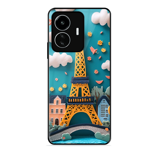 Eiffel Tower Printed Protective Phone Cover forIqoo Z6 Lite
