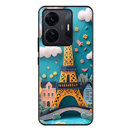 Eiffel Tower Printed Protective Phone Cover forIqoo Z6 Pro