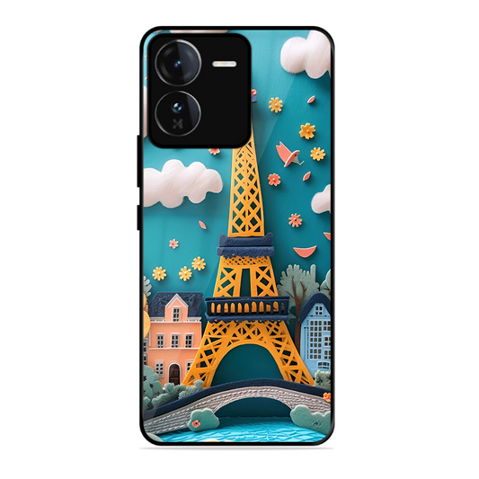 Eiffel Tower Printed Protective Phone Cover forIqoo Z9 5G