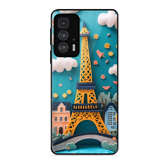 Eiffel Tower Printed Protective Phone Cover forMotorola Edge 20 Pro