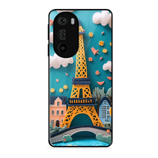 Eiffel Tower Printed Protective Phone Cover forMotorola Edge 30 Pro