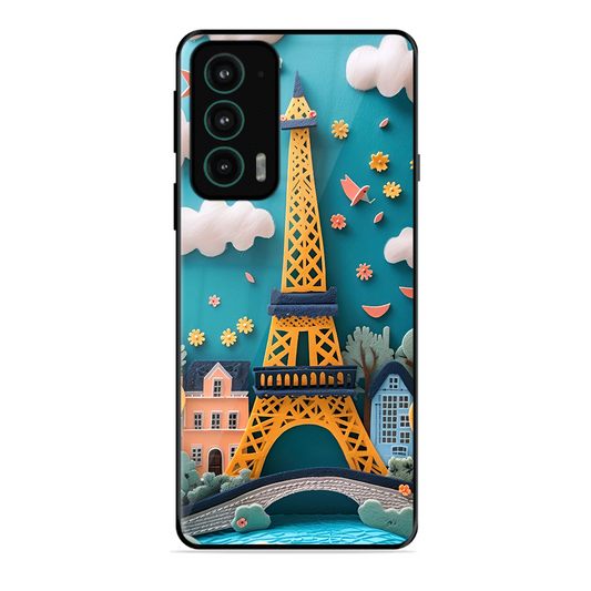 Eiffel Tower Printed Protective Phone Cover forMotorola Moto Edge 20