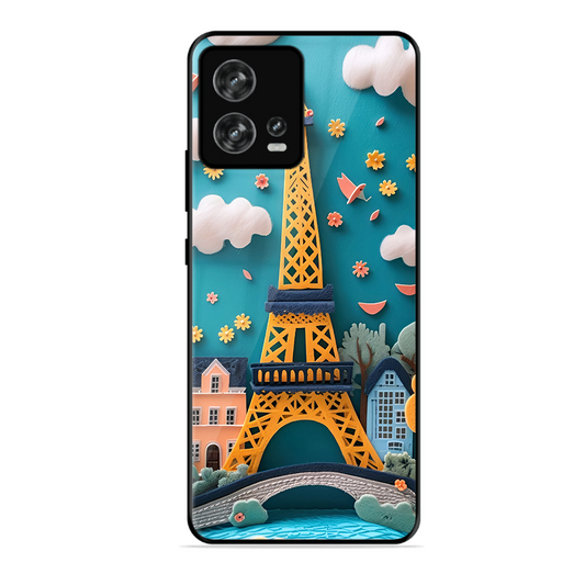 Eiffel Tower Printed Protective Phone Cover forMotorola Moto Edge 30 Fusion