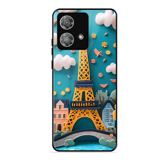 Eiffel Tower Printed Protective Phone Cover forMotorola Moto Edge 40 Neo