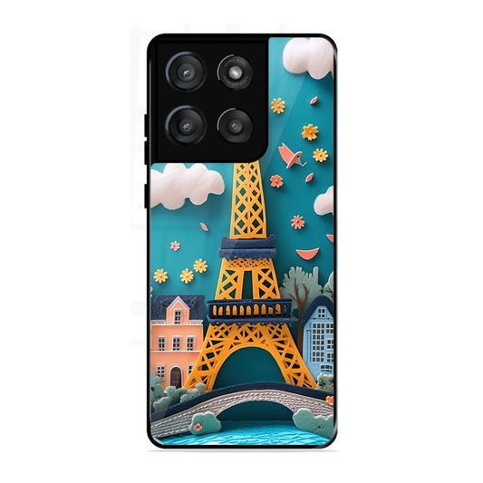 Eiffel Tower Printed Protective Phone Cover forMotorola Moto Edge 60 Stylus