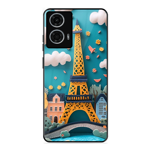 Eiffel Tower Printed Protective Phone Cover forMotorola Moto G24 Power