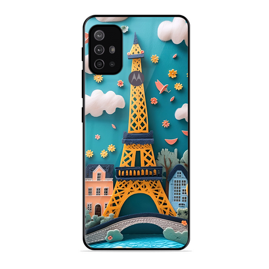 Eiffel Tower Printed Protective Phone Cover forMotorola Moto G30