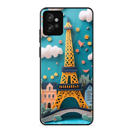 Eiffel Tower Printed Protective Phone Cover forMotorola Moto G32