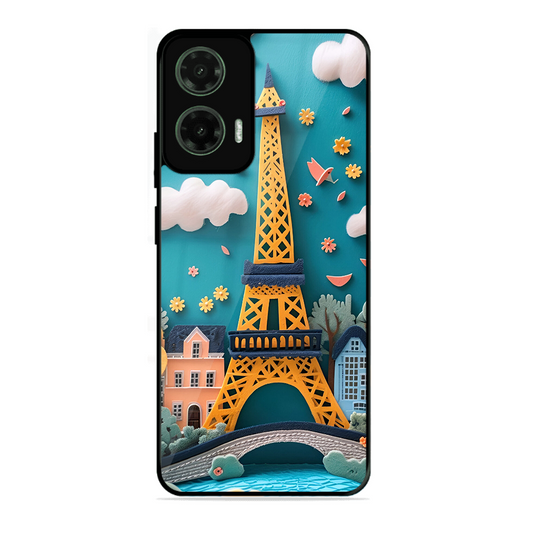 Eiffel Tower Printed Protective Phone Cover forMotorola Moto G35 5G