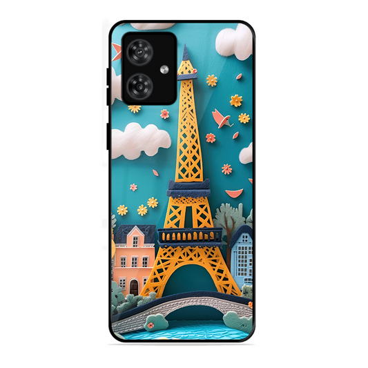 Eiffel Tower Printed Protective Phone Cover forMotorola Moto G54 5G