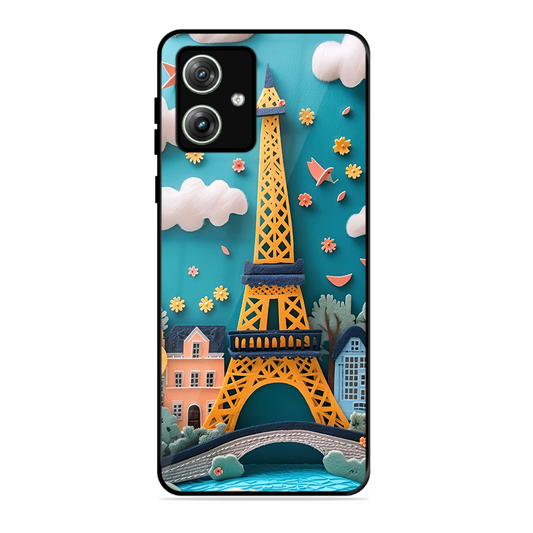 Eiffel Tower Printed Protective Phone Cover forMotorola Moto G64 5G