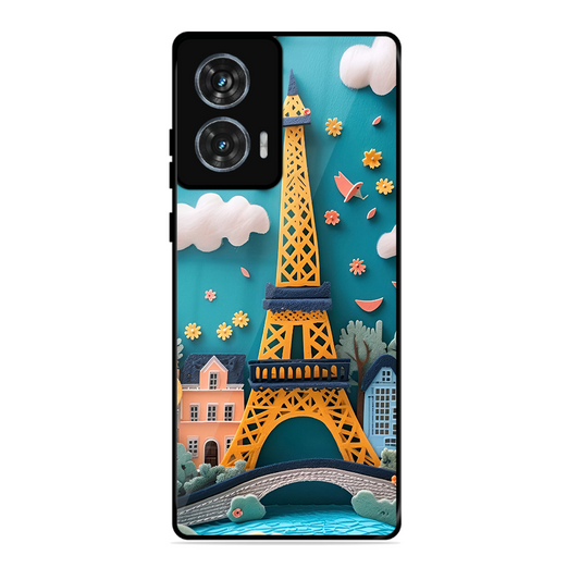 Eiffel Tower Printed Protective Phone Cover forMotorola Moto G85 5G