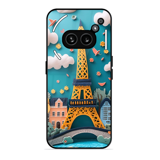 Eiffel Tower Printed Protective Phone Cover forNothing Phone 2A Plus