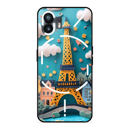 Eiffel Tower Printed Protective Phone Cover forNothing Phone 2