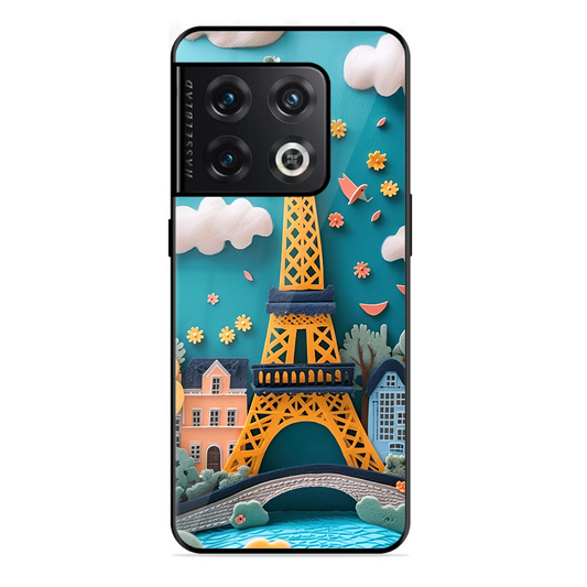 Eiffel Tower Printed Protective Phone Cover forOneplus 10 Pro 5G