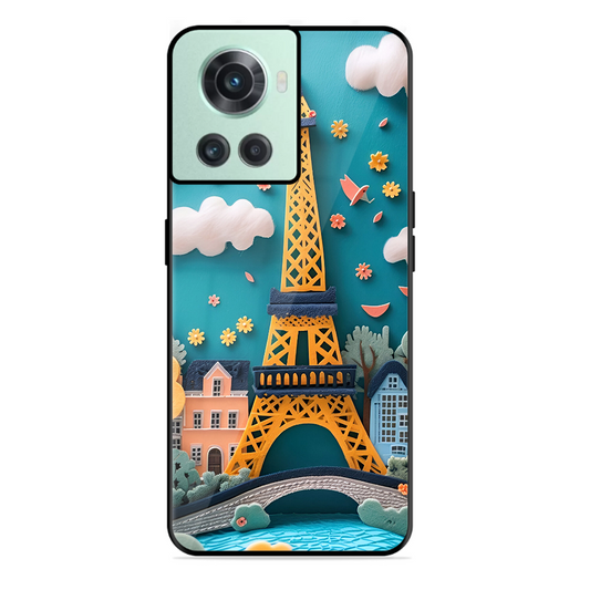 Eiffel Tower Printed Protective Phone Cover forOneplus 10R 5G